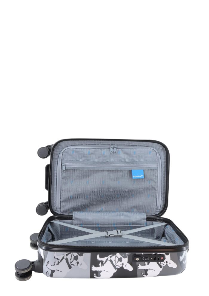 Mała walizka czarna (Saxoline - Bulldog)