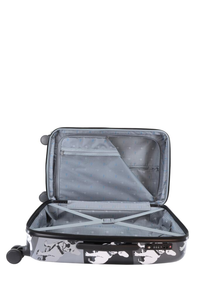 Średnia walizka czarna (Saxoline - Bulldog)