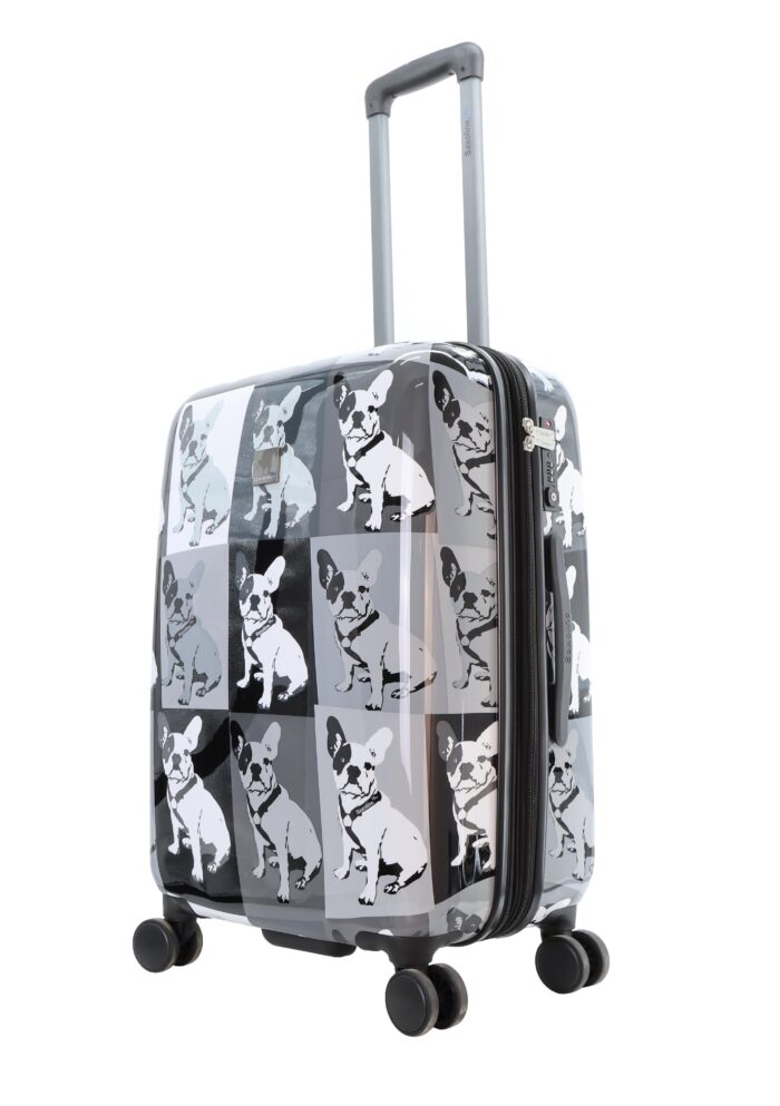 Średnia walizka czarna (Saxoline - Bulldog)