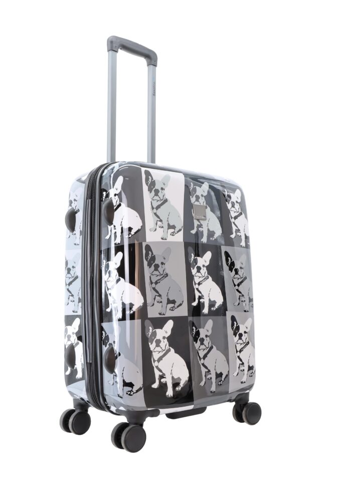 Średnia walizka czarna (Saxoline - Bulldog)