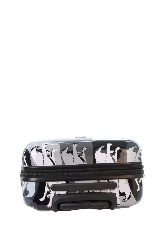 Średnia walizka czarna (Saxoline - Bulldog)