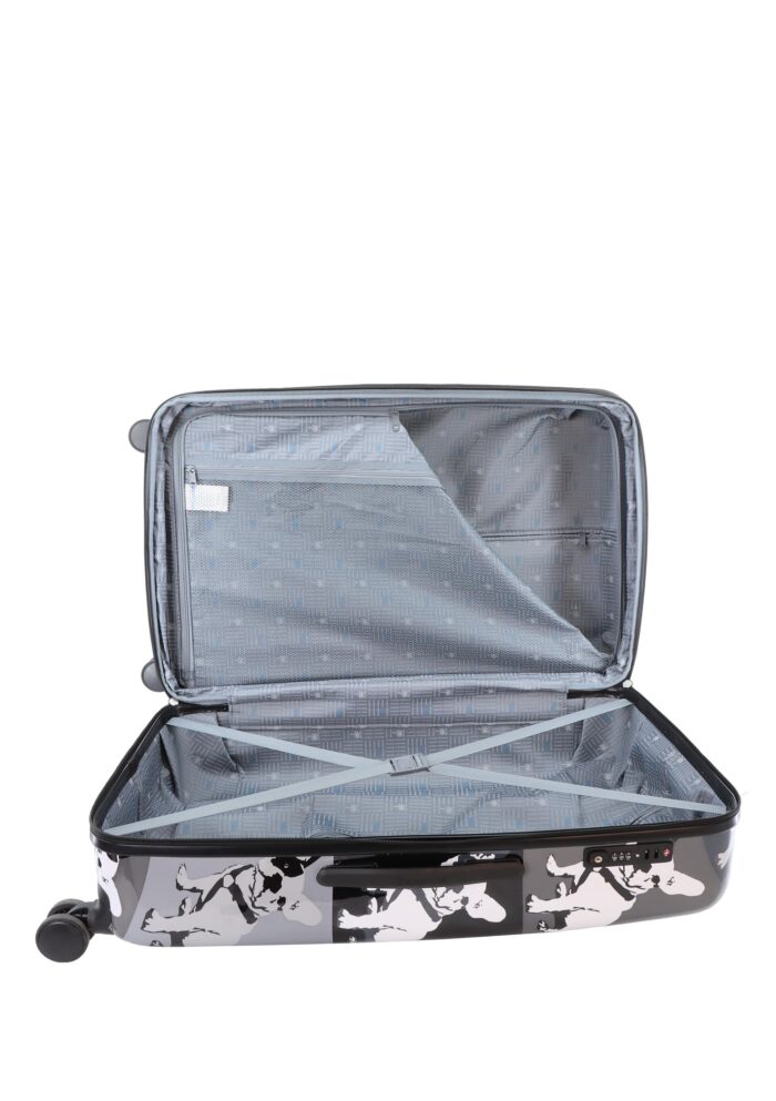 Duża walizka (Saxoline - Bulldog czarna)