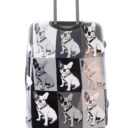 Duża walizka (Saxoline - Bulldog czarna)