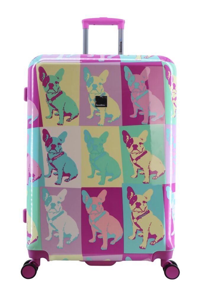 Duża walizka (Saxoline - Bulldog kolor)