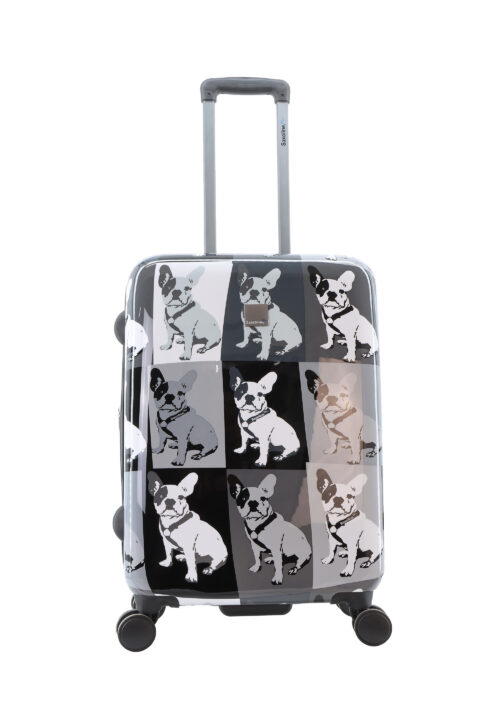 Średnia walizka czarna (Saxoline - Bulldog)