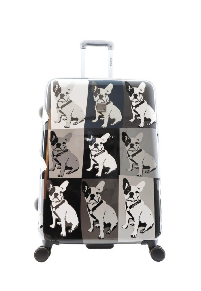 Duża walizka (Saxoline - Bulldog czarna)