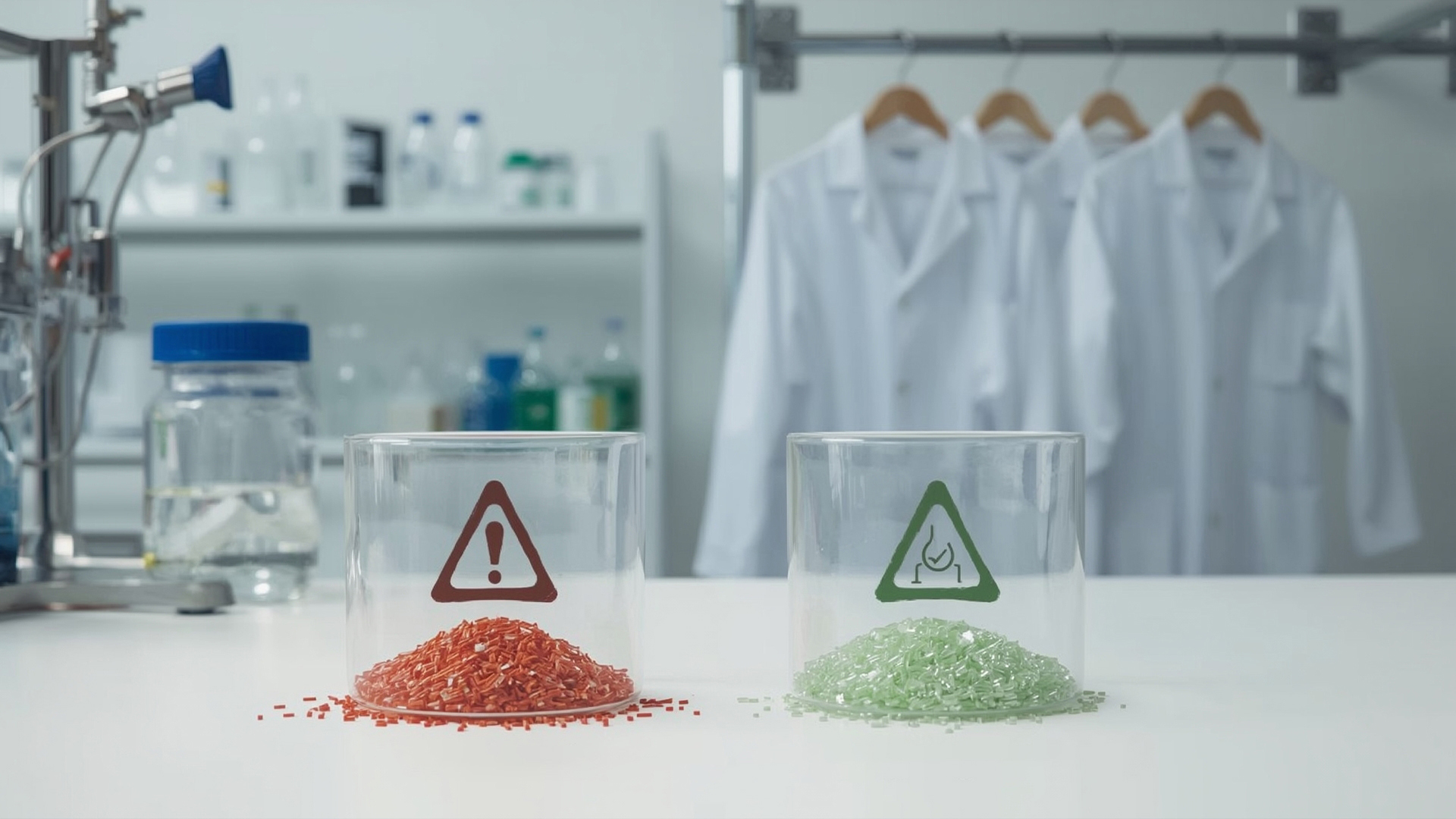 Testy chemiczne materiałów walizek